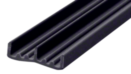 Black 6mm Sliding Glass Track
