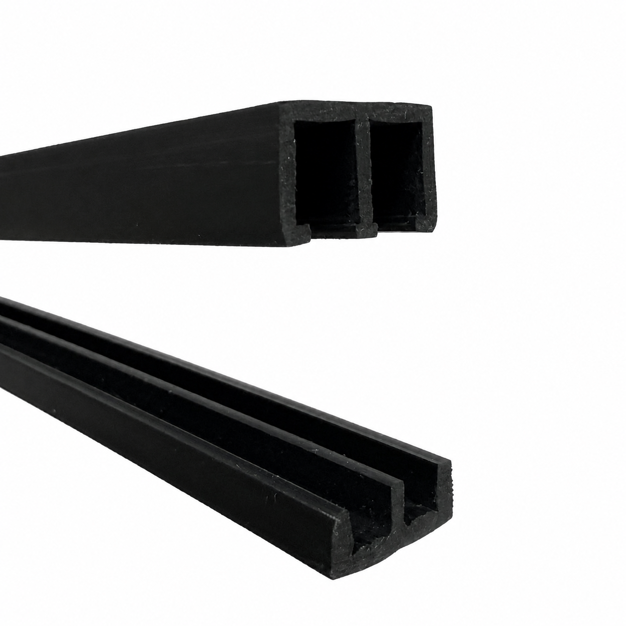 Black 5mm Sliding Glass Track