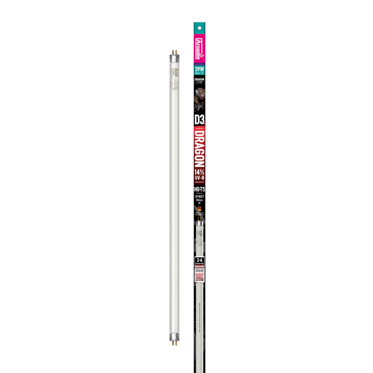 Arcadia 34"/865mm D3+ Dragon 14% UV-B Tube T5 - 39W