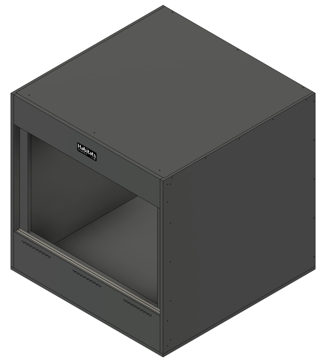 Benchmark Series-600x600x600-Sliding Glass Door Enclosure