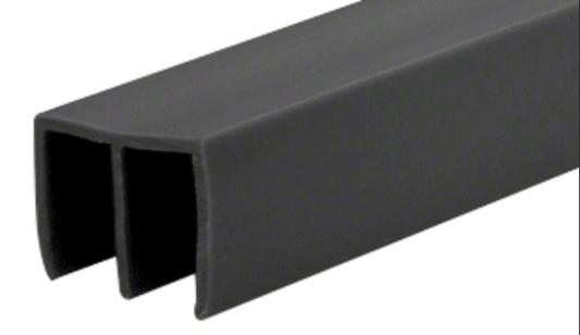 Black 6mm Sliding Glass Track